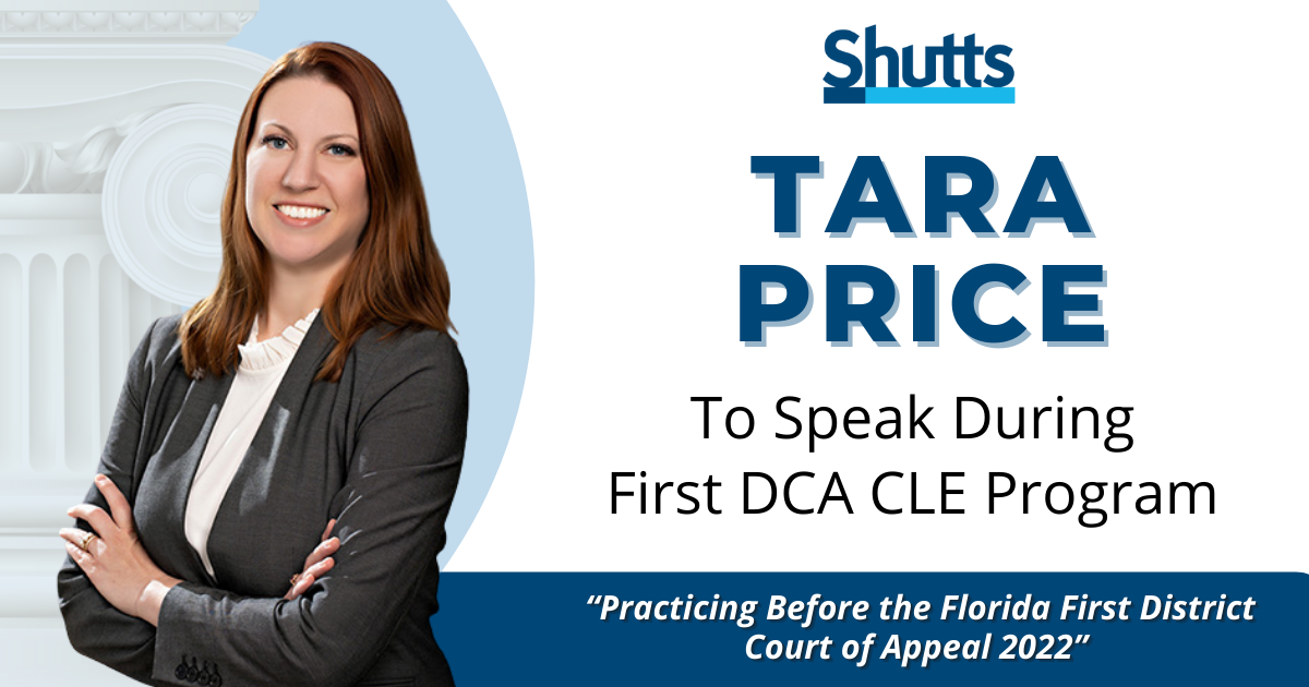 Tara Price to Speak During First DCA CLE Program