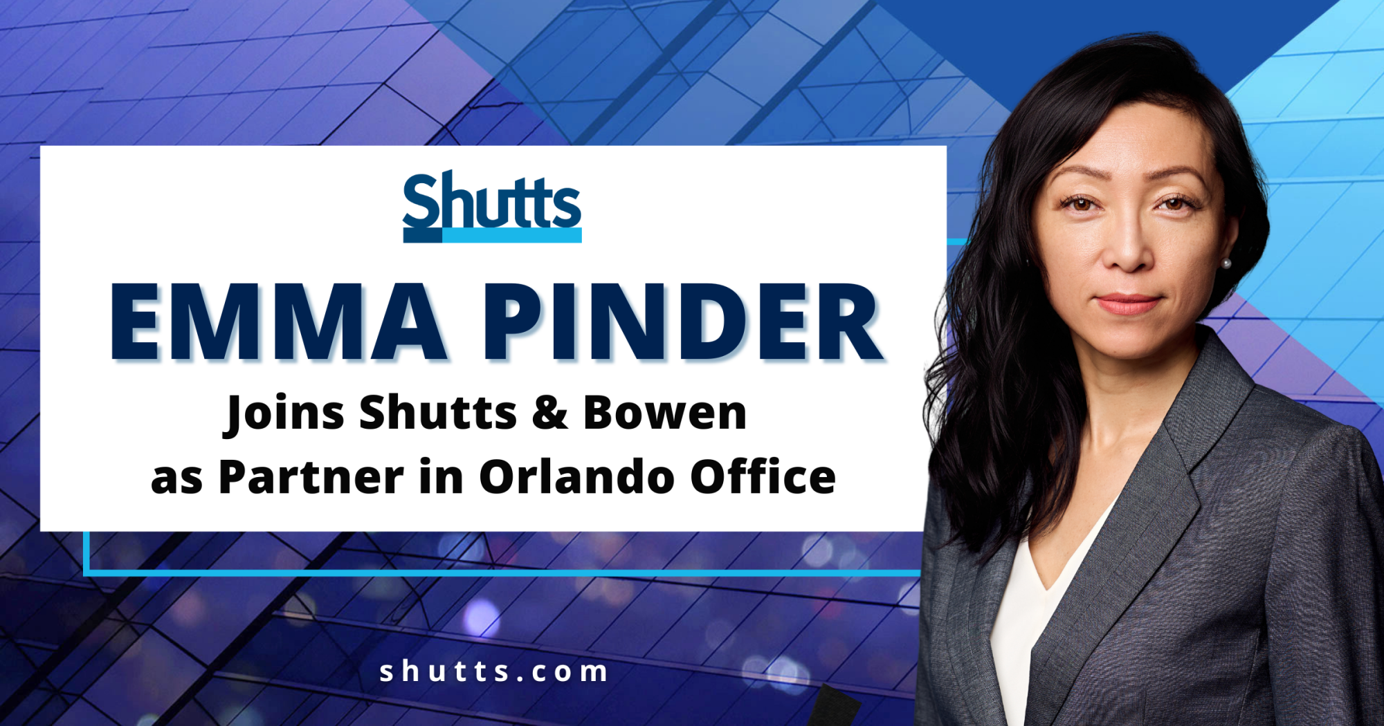 Shutts & Bowen Welcomes Emma Pinder as Partner in Orlando Office
