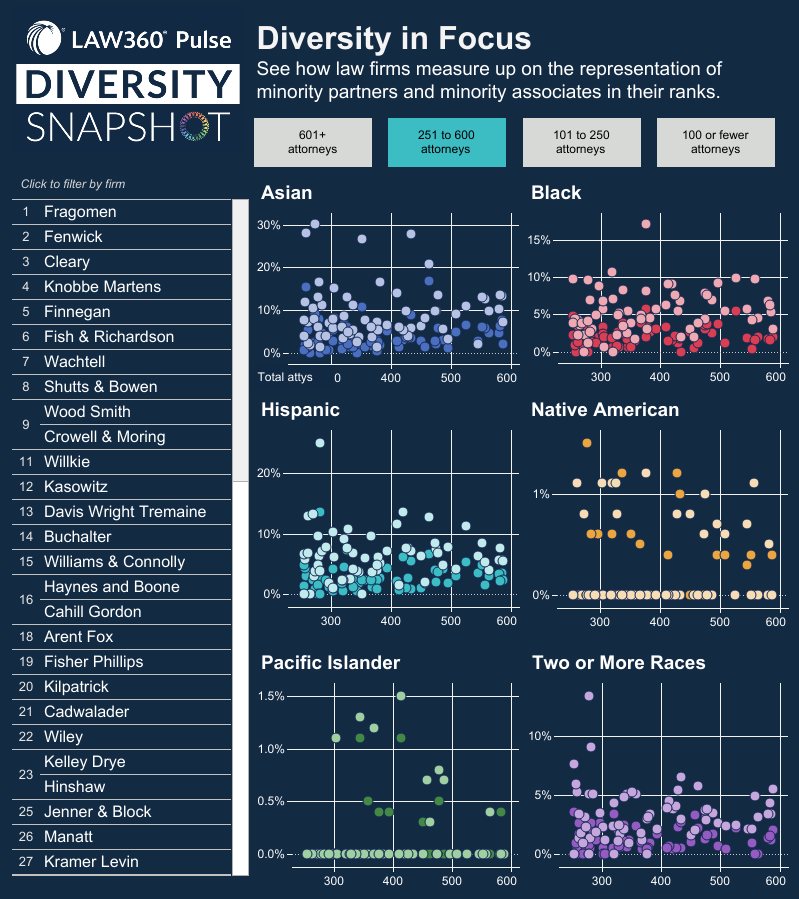 2021 Diversity Snapshot Table Rankings