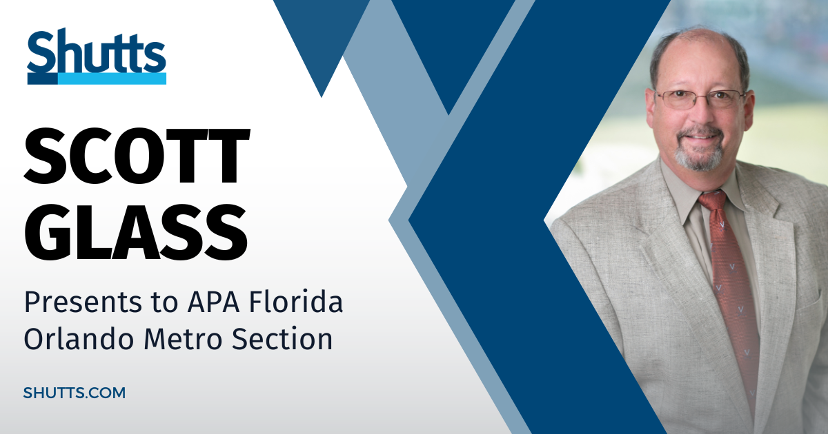 Scott Glass Presents to APA Florida Orlando Metro Section