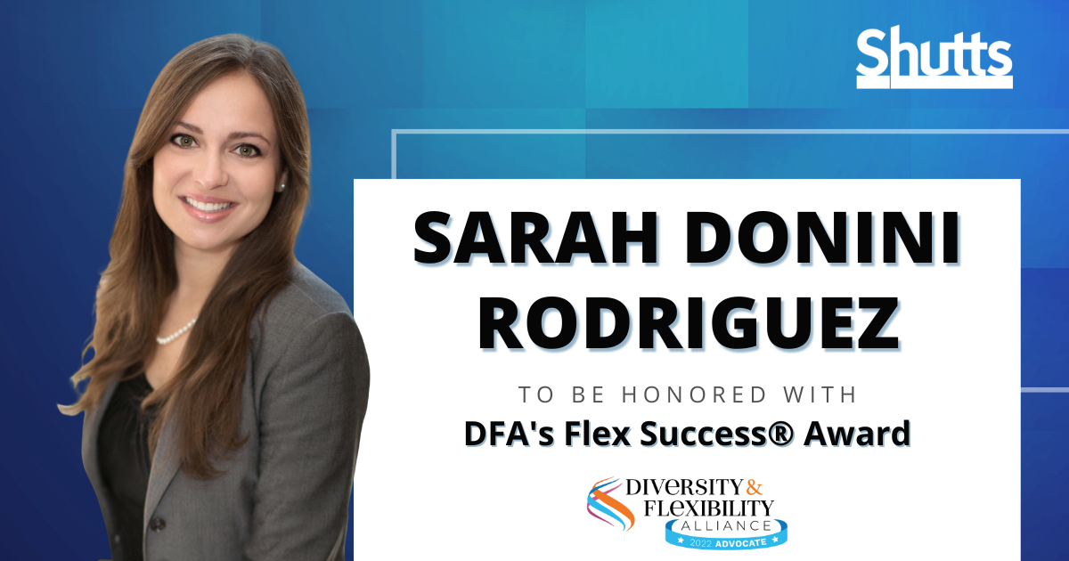 Sarah Donini Rodriguez to be Honored with DFA’s Flex Success® Award