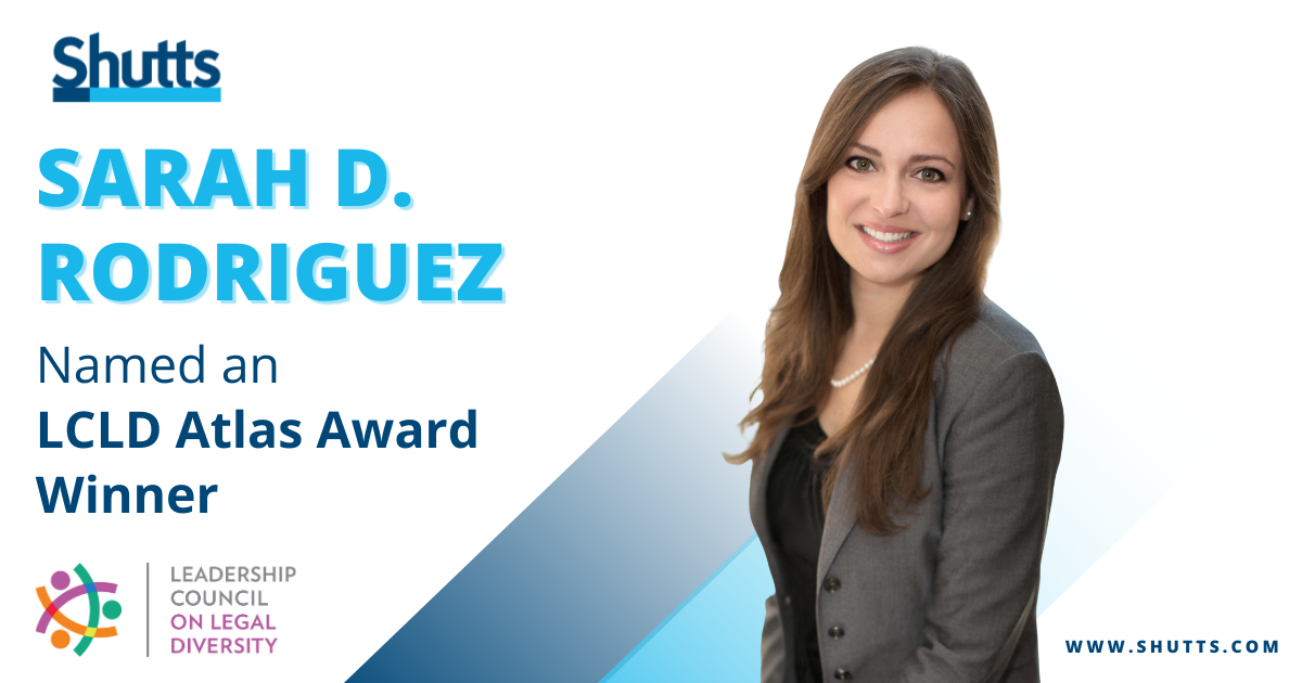 Sarah D. Rodriguez Named an LCLD Atlas Award Winner