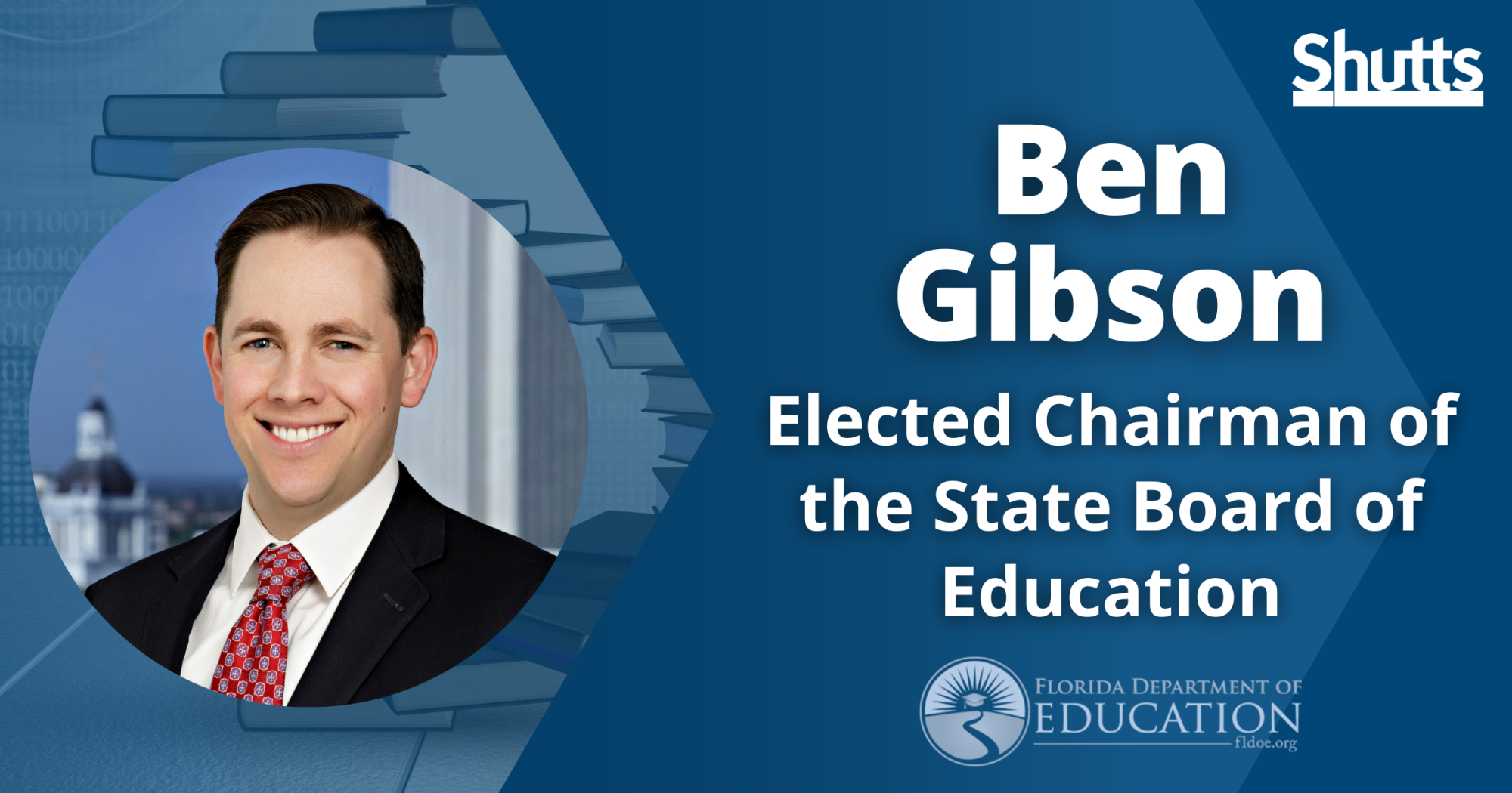 Ben Gibson Elected Chairman of the State Board of Education