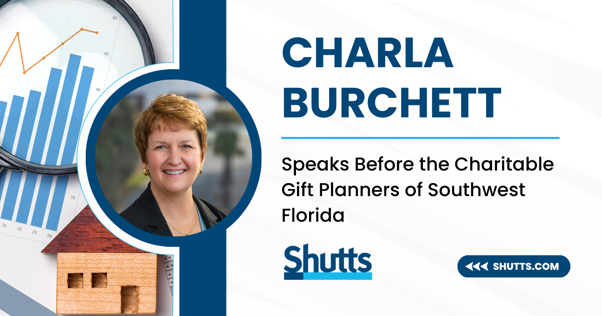 Charla Burchett Speaks Before the Charitable Gift Planners of Southwest Florida