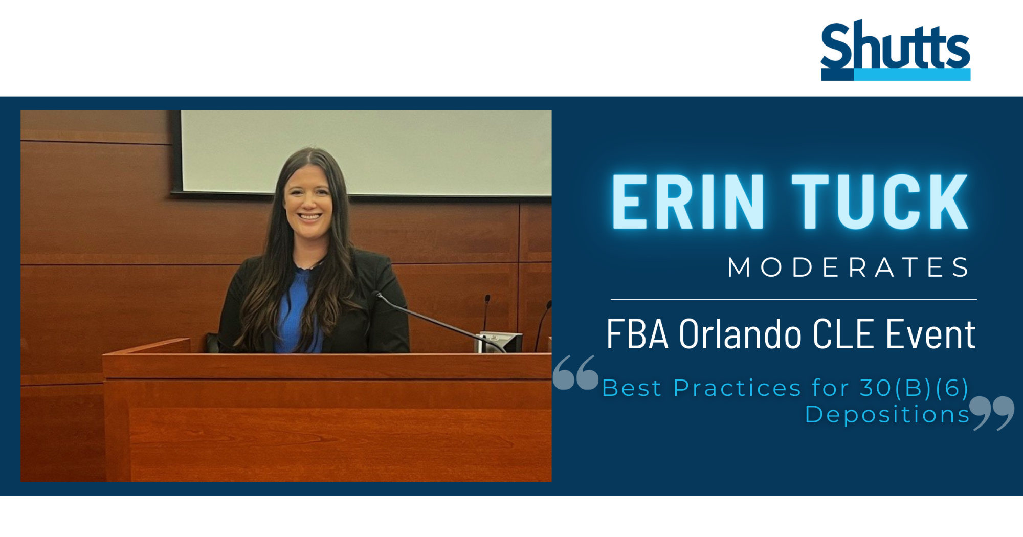 Erin Tuck Moderates FBA Orlando CLE Event