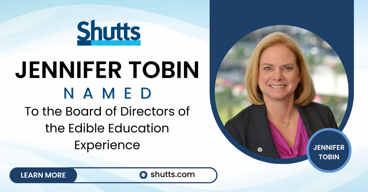 Jennifer Tobin Named to the Board of Directors of the Edible Education Experience