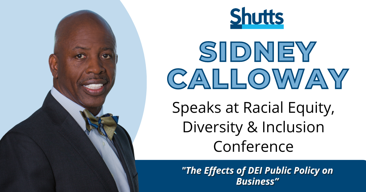 Sidney Calloway Speaks at Racial Equity, Diversity & Inclusion Conference