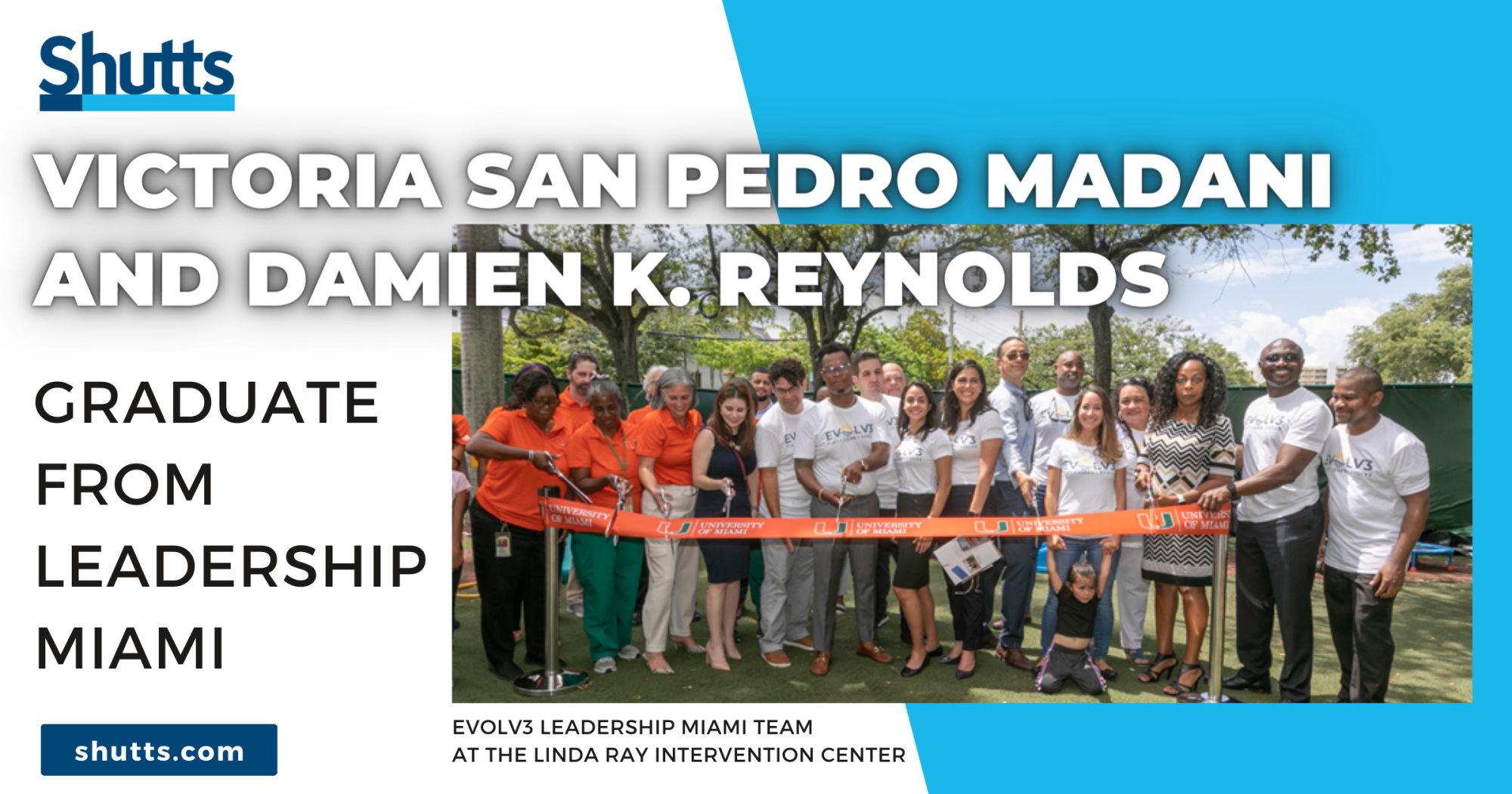 Victoria San Pedro Madani and Damien K. Reynolds Graduate from Leadership Miami