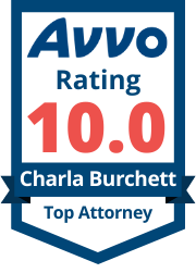 Charla Burchett Avvo Badge - 10.0 Rating