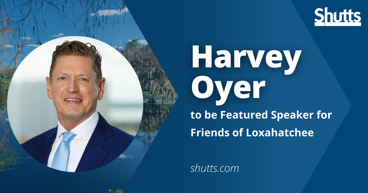 Harvey Oyer to be Featured Speaker for Friends of Loxahatchee Shutts