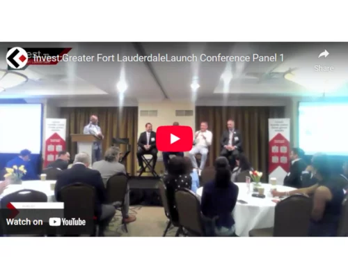 Sidney Calloway Moderates Invest: Greater Fort Lauderdale Launch Conference Panel 1