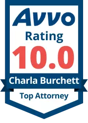 Charla Burchett Avvo Badge - 10.0 Rating
